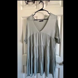 Sage Green Mini Dress